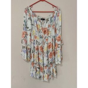 Blue B Floral Dress Sz L Fairy Ethereal Cottagecore